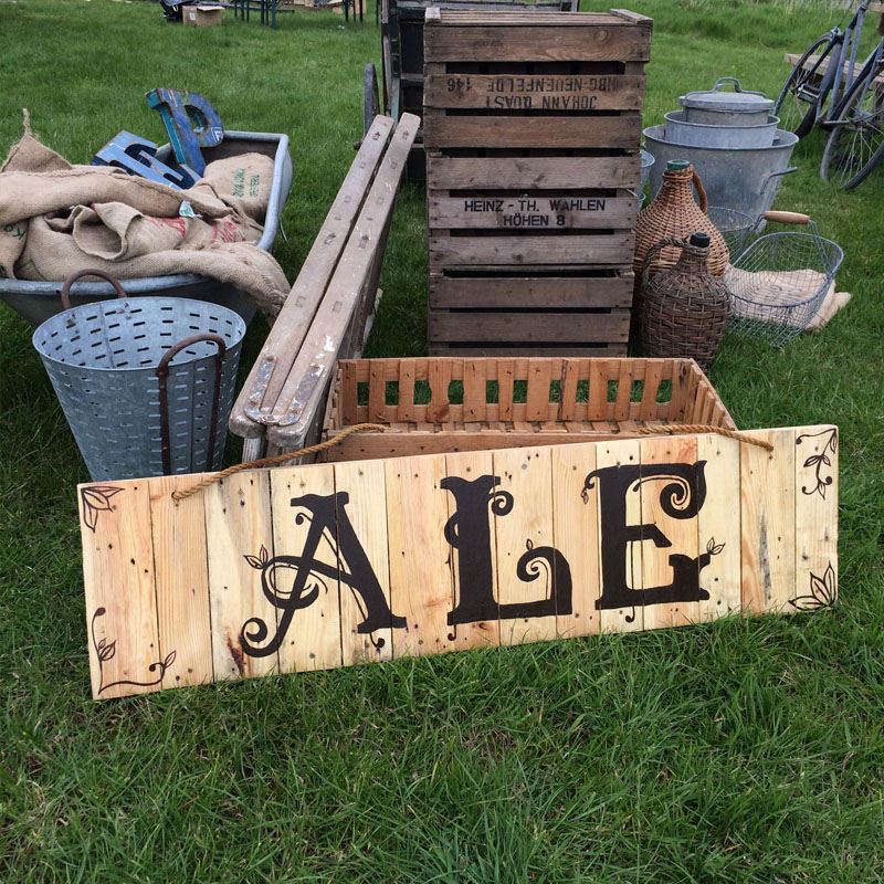 FOR SALE Rustic Ale Sign 1